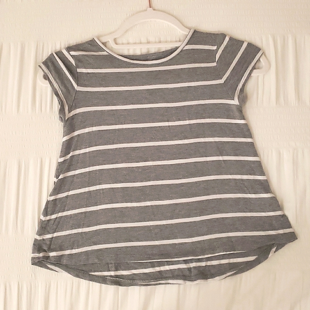Grey striped shirt